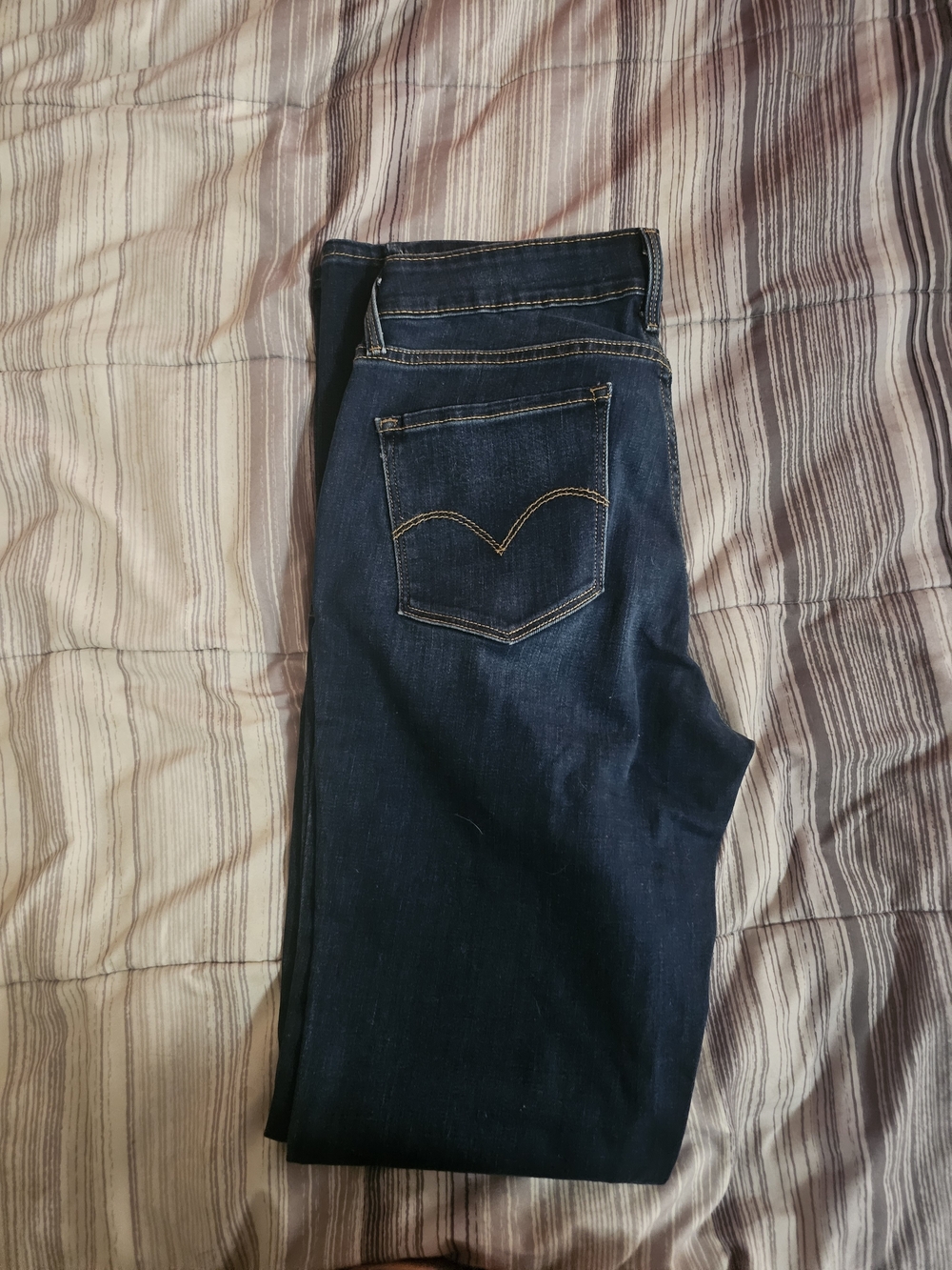 Dark Wash Women's Bootcut Jeans - Classic Dark Blue - Picture 2 of 2